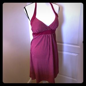 Polka dot vintage halter dress